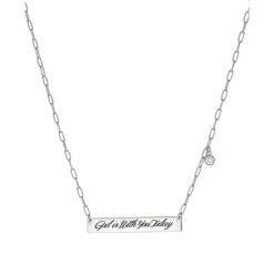 Discount ✔️ Giani Bernini Cubic Zirconia God Is With You Today Pendant Necklace In Sterling Silver, 16 + 2 Extender, Created For Macy's 🤩