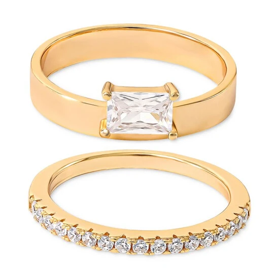 Cheap ๐ Giani Bernini 2-Pc. Set Cubic Zirconia Ring & Pavรฉ Band In 18k Gold-Plated Sterling Silver, Created For Macy's Gold Over Sterling Silver ๐ 1 Cheap ๐ Giani Bernini 2-Pc. Set Cubic Zirconia Ring & Pavรฉ Band In 18k Gold-Plated Sterling Silver, Created For Macy's Gold Over Sterling Silver ๐