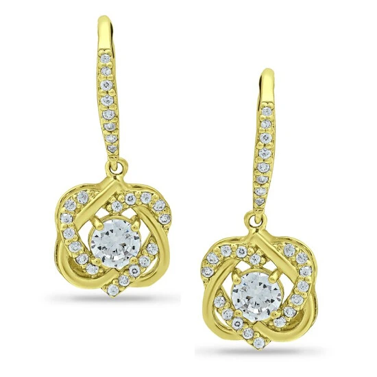 Outlet ⌛ Giani Bernini Cubic Zirconia Cluster Drop Earrings In 18k Gold-Plated Sterling Silver, Created For Macy's Gold Over Silver ⌛ 1 Outlet ⌛ Giani Bernini Cubic Zirconia Cluster Drop Earrings In 18k Gold-Plated Sterling Silver, Created For Macy's Gold Over Silver ⌛