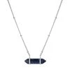 Budget ✨ Giani Bernini Lapis Hexagon Pendant Necklace In Sterling Silver, 16 + 2 Extender, Created For Macy's 😍