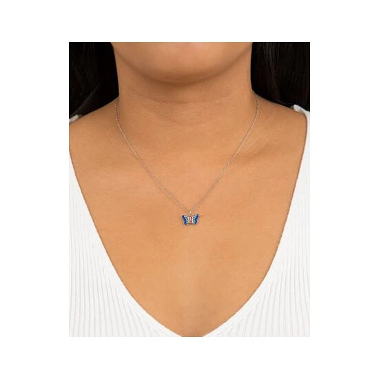 Discount ๐ Giani Bernini Multicolor Pave Crystal Butterfly Pendant With 18 Chain Set In Sterling Silver ๐ฅฐ 2 Discount ๐ Giani Bernini Multicolor Pave Crystal Butterfly Pendant With 18 Chain Set In Sterling Silver ๐ฅฐ - Image 2