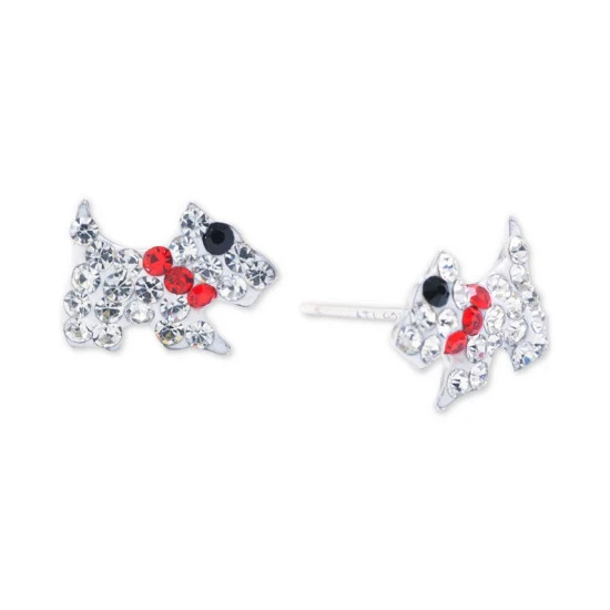 Best Sale ❤️ Giani Bernini Crystal Pavé Scottie 🥰 Dog Stud Earrings In Sterling Silver, Created For Macy's Multi 🧨 1 Best Sale ❤️ Giani Bernini Crystal Pavé Scottie 🥰 Dog Stud Earrings In Sterling Silver, Created For Macy's Multi 🧨