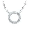 Best Sale 😉 Giani Bernini Cubic Zirconia Mini-Circle 16 Pendant Necklace, Created For Macy's Silver ✨
