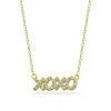 Brand new 🤩 Giani Bernini Cubic Zirconia XOXO Nameplate Necklace In 18k Gold Plated Sterling Silver 🔔