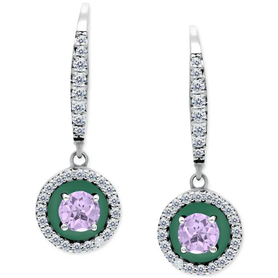 Best reviews of ⭐ Giani Bernini Amethyst (1/4 Ct. T.w.), Cubic Zirconia, & Enamel Circle Dangle Hoop Earrings In Sterling Silver (Also In Additional Stones), Created For Macy's Opal/turqouise 🛒 1 Best reviews of ⭐ Giani Bernini Amethyst (1/4 Ct. T.w.), Cubic Zirconia, & Enamel Circle Dangle Hoop Earrings In Sterling Silver (Also In Additional Stones), Created For Macy's Opal/turqouise 🛒