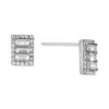 Cheapest ❤️ Giani Bernini Cubic Zirconia Baguette Halo Stud Earrings In Sterling Silver, Created For Macy's 🔔
