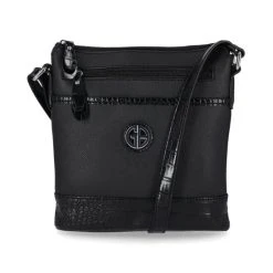 Promo โ๏ธ Giani Bernini Saffiano North South Crossbody, Created For Macy's Black/blk Croc โจ