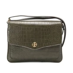 Cheapest ❤️ Giani Bernini Croco Envelope Crossbody, Created For Macy's Deep Moss 🛒