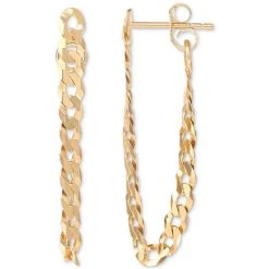 Cheapest ๐ Giani Bernini Curb Link Chain Dangle Drop Earrings, Created For Macy's Sterling Silver ๐งจ