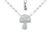 Coupon 🎉 Giani Bernini Cubic Zirconia Mushroom Pendant Necklace In Sterling Silver, 16 + 2 Extender, Created For Macy's ⭐