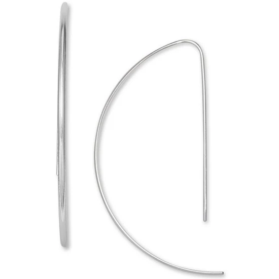Buy ๐ Giani Bernini Half Circle Threader Earrings In Sterling Silver, Created For Macy's ๐ 1 Buy ๐ Giani Bernini Half Circle Threader Earrings In Sterling Silver, Created For Macy's ๐
