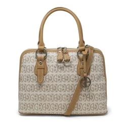 Cheap ❤️ Giani Bernini Block Signature Dome Satchel, Created For Macy's Ivory/silver 👍