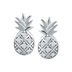 Coupon ✔️ Giani Bernini Cubic Zirconia Pineapple Stud Earrings In Sterling Silver, Created For Macy's ⭐ -Giani Bernini Shop unnamed file 1789