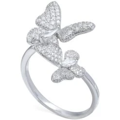 Hot Sale ⭐ Giani Bernini Cubic Zirconia Pave Butterfly Ring In Sterling Silver ⭐ -Giani Bernini Shop unnamed file 1793
