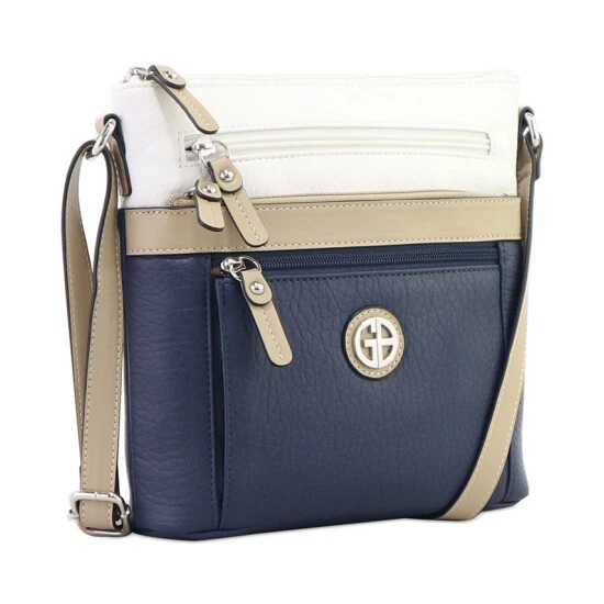 Best Sale โค๏ธ Giani Bernini Colorblock Pebble Crossbody, Created For Macy's White/oatmeal/navy ๐ 5 Best Sale โค๏ธ Giani Bernini Colorblock Pebble Crossbody, Created For Macy's White/oatmeal/navy ๐ - Image 5