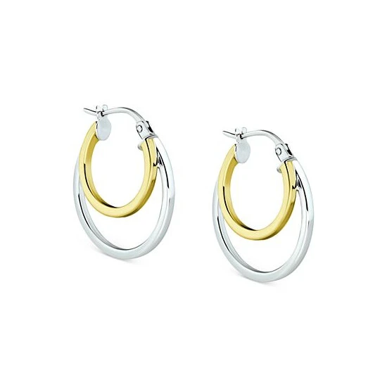 Budget ๐ Giani Bernini Double Hoop Earrings In Sterling Silver & 18k Gold-Plate, Created For Macy's Gold Over Silver โ 3 Budget ๐ Giani Bernini Double Hoop Earrings In Sterling Silver & 18k Gold-Plate, Created For Macy's Gold Over Silver โ - Image 3