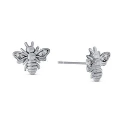Hot Sale ❤️ Giani Bernini Cubic Zirconia (1/8 Ct. T.w.) Bumble Bee Stud Earrings In Sterling Silver ⌛