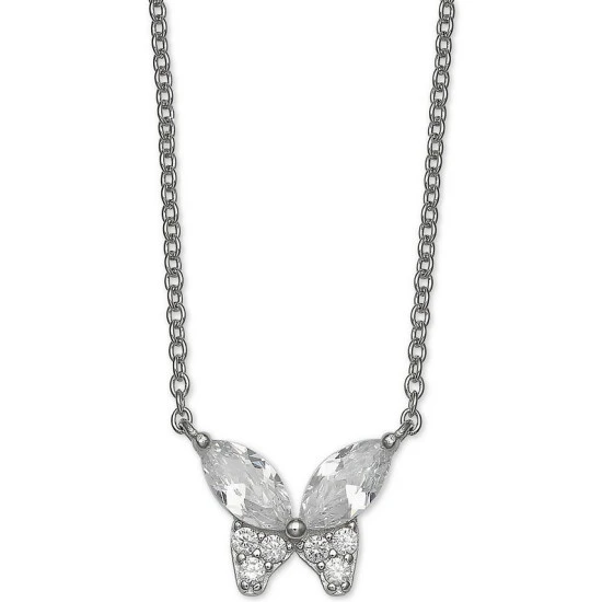 Best Pirce โ๏ธ Giani Bernini Cubic Zirconia Butterfly 18 Pendant Necklace In Sterling Silver, Created For Macy's ๐ 1 Best Pirce โ๏ธ Giani Bernini Cubic Zirconia Butterfly 18 Pendant Necklace In Sterling Silver, Created For Macy's ๐