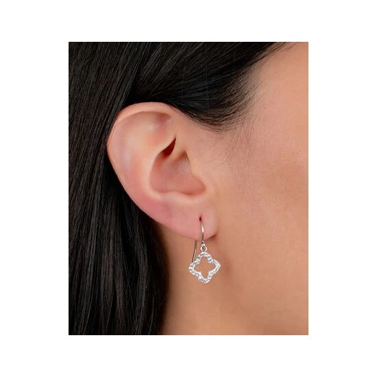 Hot Sale ❤️ Giani Bernini Crystal Quatrefoil Drop Earrings In Sterling Silver, Created For Macy's 🔥 2 Hot Sale ❤️ Giani Bernini Crystal Quatrefoil Drop Earrings In Sterling Silver, Created For Macy's 🔥 - Image 2