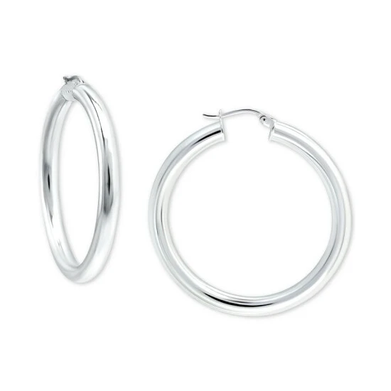 Best Sale 🥰 Giani Bernini Polished Hoop Earrings, Created For Macy's Silver ❤️ 1 Best Sale 🥰 Giani Bernini Polished Hoop Earrings, Created For Macy's Silver ❤️