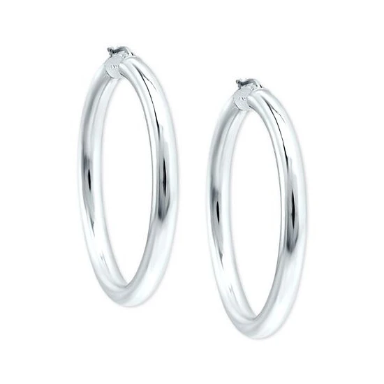 Best Sale 🥰 Giani Bernini Polished Hoop Earrings, Created For Macy's Silver ❤️ 3 Best Sale 🥰 Giani Bernini Polished Hoop Earrings, Created For Macy's Silver ❤️ - Image 3