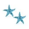 Best Pirce ⭐ Giani Bernini Light Aqua Pave Crystal Starfish Stud Earrings Set In Sterling Silver ✨