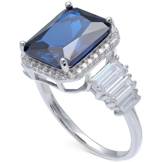 Promo ๐ Giani Bernini Cubic Zirconia Blue Statement Ring In Sterling Silver ๐ 4 Promo ๐ Giani Bernini Cubic Zirconia Blue Statement Ring In Sterling Silver ๐ - Image 4