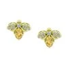 Flash Sale ❤️ Giani Bernini Cubic Zirconia Bee Stud Earrings In 18k Gold-Plated Sterling Silver, Created For Macy's Gold Over Silver ✨