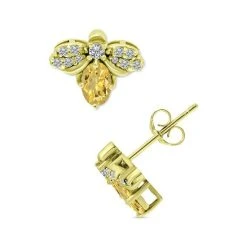 Flash Sale ❤️ Giani Bernini Cubic Zirconia Bee Stud Earrings In 18k Gold-Plated Sterling Silver, Created For Macy's Gold Over Silver ✨ -Giani Bernini Shop unnamed file 1945