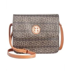 Best reviews of 💯 Giani Bernini Block Signature Crossbody Organizer, Created For Macy's Brown Signature/silver ⌛