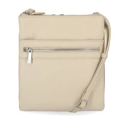 Buy 🧨 Giani Bernini Triple-Zip Pebble Leather Dasher Crossbody, Created For Macy's Ivory ✨