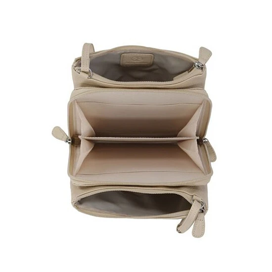 Buy 🧨 Giani Bernini Triple-Zip Pebble Leather Dasher Crossbody, Created For Macy's Ivory ✨ 3 Buy 🧨 Giani Bernini Triple-Zip Pebble Leather Dasher Crossbody, Created For Macy's Ivory ✨ - Image 3