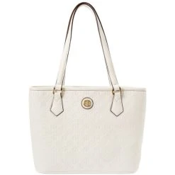 Promo ๐ Giani Bernini Debossed Signature Tote, Created For Macy's White โจ