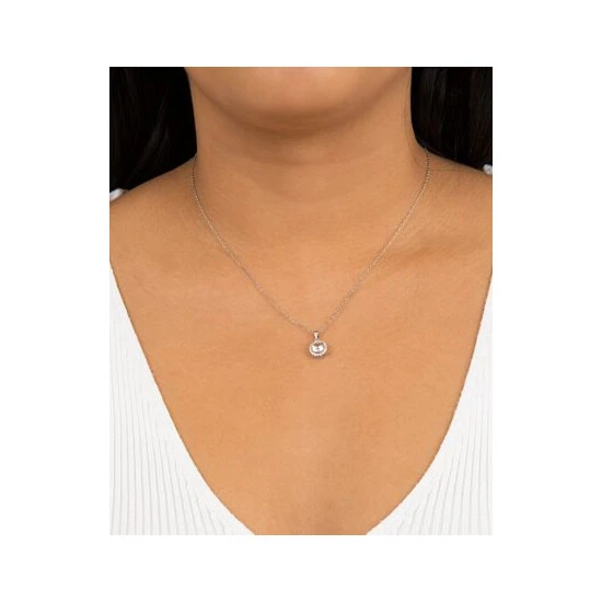 Hot Sale 🔔 Giani Bernini Crystal And Cubic Zirconia Halo 18 Pendant Necklace In Sterling Silver, Created For Macy's Blue 🧨 8 Hot Sale 🔔 Giani Bernini Crystal And Cubic Zirconia Halo 18 Pendant Necklace In Sterling Silver, Created For Macy's Blue 🧨 - Image 8