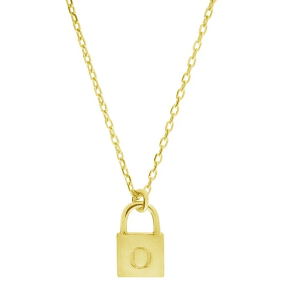 Deals 🔥 Giani Bernini Initial Padlock 18 Pendant Necklace In 18k Gold-Plated Sterling Silver, Created For Macy's 🔔 1 Deals 🔥 Giani Bernini Initial Padlock 18 Pendant Necklace In 18k Gold-Plated Sterling Silver, Created For Macy's 🔔