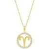 Discount ✔️ Giani Bernini Cubic Zirconia Zodiac Halo 18 Pendant Necklace In 18k Gold-Plated Sterling Silver, Created For Macy's Virgo ✔️