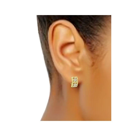 Best Pirce โญ Giani Bernini Cubic Zirconia Open Rectangle Clip-On Stud Earrings In 18k Gold-Plated Sterling Silver, Created For Macy's ๐ 2 Best Pirce โญ Giani Bernini Cubic Zirconia Open Rectangle Clip-On Stud Earrings In 18k Gold-Plated Sterling Silver, Created For Macy's ๐ - Image 2