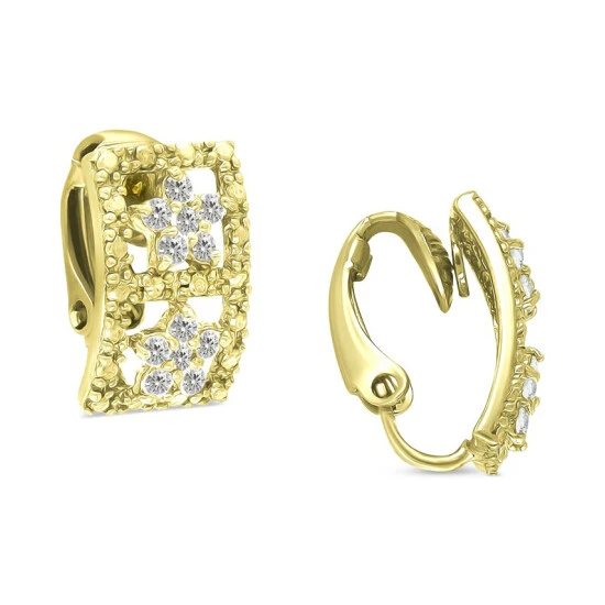Best Pirce โญ Giani Bernini Cubic Zirconia Open Rectangle Clip-On Stud Earrings In 18k Gold-Plated Sterling Silver, Created For Macy's ๐ 4 Best Pirce โญ Giani Bernini Cubic Zirconia Open Rectangle Clip-On Stud Earrings In 18k Gold-Plated Sterling Silver, Created For Macy's ๐ - Image 4
