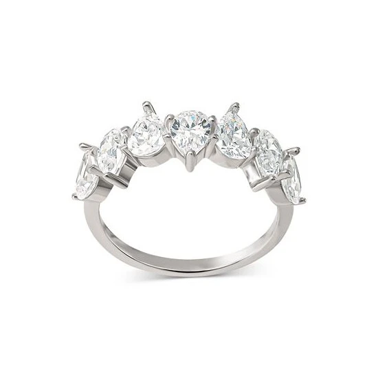 Best Pirce 🔥 Giani Bernini Cubic Zirconia Pear-Shape Band In Sterling Silver, Created For Macy's ✨ 3 Best Pirce 🔥 Giani Bernini Cubic Zirconia Pear-Shape Band In Sterling Silver, Created For Macy's ✨ - Image 3
