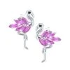 Wholesale 😀 Giani Bernini Pink Cubic Zirconia Flamingo Earrings In Sterling Silver 👍
