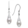 Promo 😍 Giani Bernini Cultured Freshwater Pearl (6mm) Drop Earrings In Sterling Silver, Created For Macy's 🔥