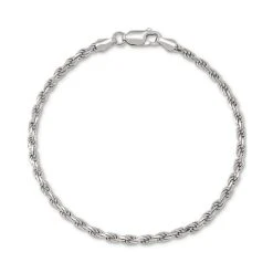 Buy 🥰 Giani Bernini Rope Link Chain Bracelet In Sterling Silver, Created For Macy's ✨