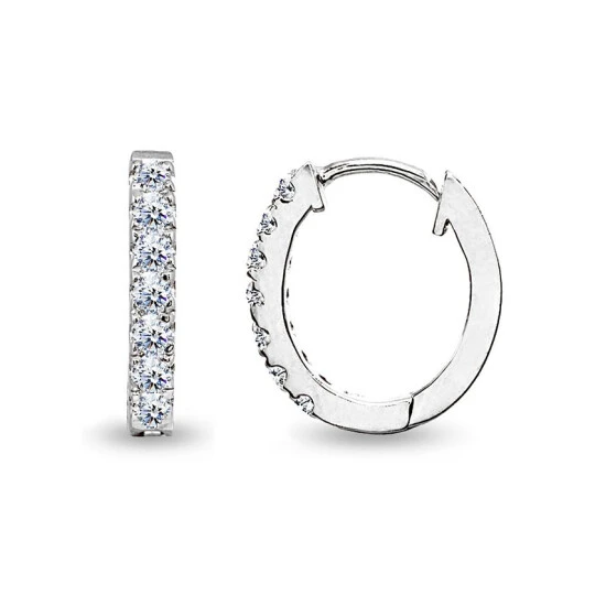 Budget ๐ฅฐ Giani Bernini Cubic Zirconia Oval Huggie Hoop Earrings In Sterling Silver ๐ 1 Budget ๐ฅฐ Giani Bernini Cubic Zirconia Oval Huggie Hoop Earrings In Sterling Silver ๐