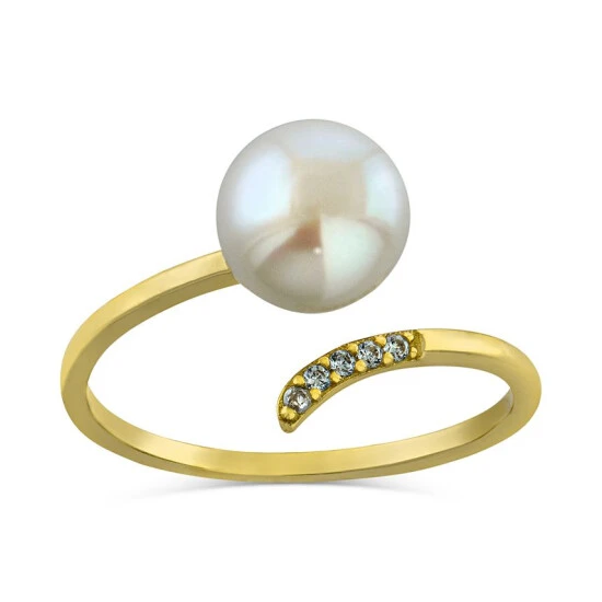 Coupon 🥰 Giani Bernini Cultured Freshwater Pearl (8mm) & Cubic Zirconia Bypass Ring, Created For Macy's Sterling Silver 👍 1 Coupon 🥰 Giani Bernini Cultured Freshwater Pearl (8mm) & Cubic Zirconia Bypass Ring, Created For Macy's Sterling Silver 👍