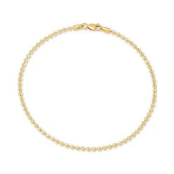 Budget 🧨 Giani Bernini Beaded Link Ankle Bracelet In 18k Gold-Plated Sterling Silver, Created For Macy's Gold Over Silver ✔️