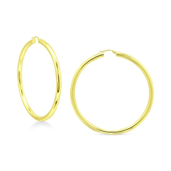 Flash Sale ๐คฉ Giani Bernini Round Polished Large Hoop Earrings, 70mm, Created For Macy's Gold Over Silver โ 1 Flash Sale ๐คฉ Giani Bernini Round Polished Large Hoop Earrings, 70mm, Created For Macy's Gold Over Silver โ