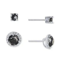 Discount ๐งจ Giani Bernini 2-Pc. Set Crystal & Cubic Zirconia Solitaire & Halo Stud Earrings, Created For Macy's Blue ๐