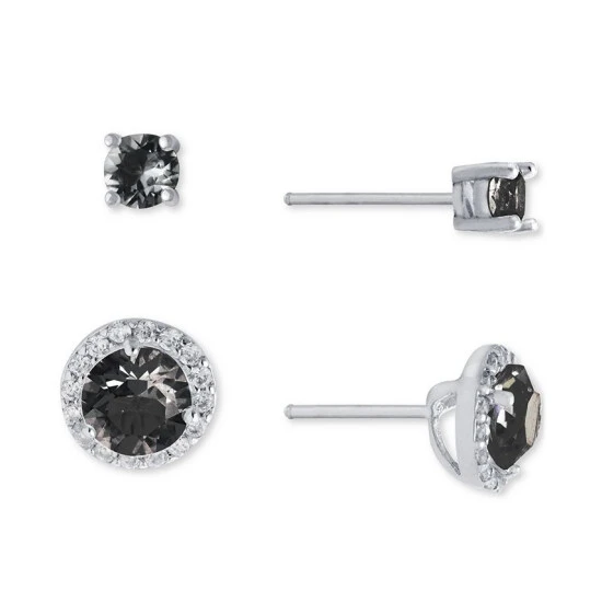 Discount ๐งจ Giani Bernini 2-Pc. Set Crystal & Cubic Zirconia Solitaire & Halo Stud Earrings, Created For Macy's Blue ๐ 1 Discount ๐งจ Giani Bernini 2-Pc. Set Crystal & Cubic Zirconia Solitaire & Halo Stud Earrings, Created For Macy's Blue ๐