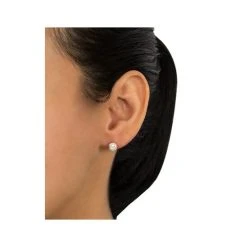 Budget 🛒 Giani Bernini Crystal 6mm Pave Stud Earrings In Sterling Silver. Available In Clear, Blue Or Red ⌛ -Giani Bernini Shop unnamed file 2219