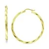 Deals ⌛ Giani Bernini Large Twist Hoop Earrings In 18k Gold-Plated Sterling Silver, 2-3/8, Created For Macy's Gold Over Silver ✨